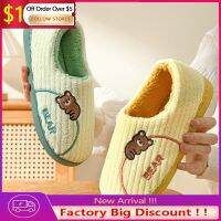 New Autumn Winter Women Men Slippers Bottom Soft Insole Home Shoes Thick Slipper Indoor Non-Slip Slides Comfortable Footwear