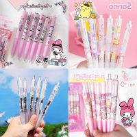 {New heat}KuLe✍ ปากกาเจลสำหรับนักเรียนปากกาปากกาเป็นกลางลายการ์ตูน Sanrio Hello Kitty My Melody สีดำ
