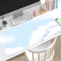 Cute Aesthetic Kawaii Oil Painting Mouse Pad Gaming XL HD Mousepad XXL Playmat Mouse Mat Soft Office Natural Rubber Table Mat