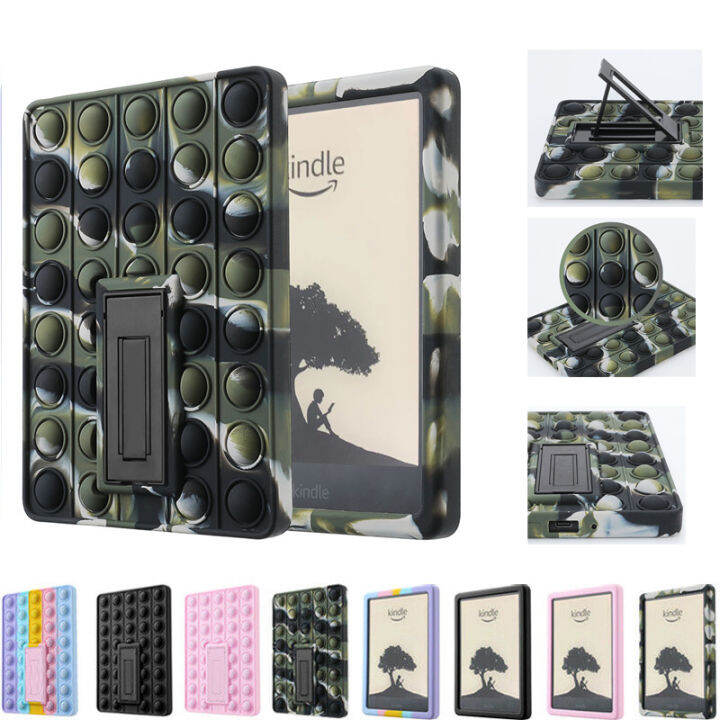 Kids Shockproof Stand Pop Fidget Toys Push Case For Amazon Kindle