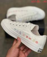 ใหม่ล่าสุด รองเท้าผ้าใบ Converse ผู้หญิง ลายปักดอกไม้ 36-40 สวยแท้ตรงปก 100% พร้อมส่ง