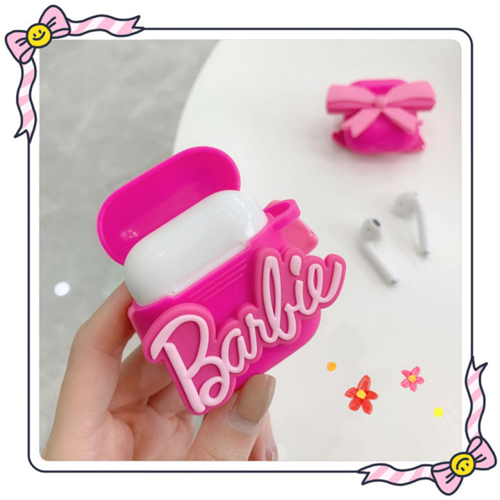 พร้อมส่ง-เคสหูฟังตุ๊กตาบาร์บี้น่ารักการ์ตูนเหมาะสำหรับ-airpods1-2-pro-เคสนิ่ม