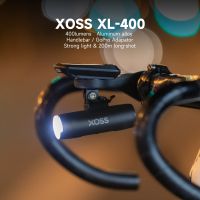 XOSS XL400XL800ไฟหน้าจักรยาน400800ลูเมน USB ชาร์จถนน MTB ด้านหน้าโคมไฟจักรยานแสงอลูมิเนียมเบาไฟฉาย