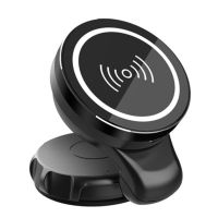 Magnetic Wireless Car Charger Fast Charging Dashboard Mount for Safe Effortless Drive Hands Free 15w