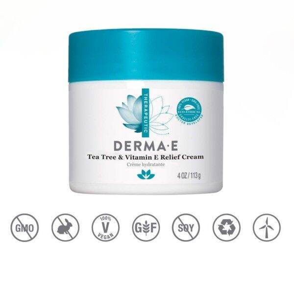 Derma E, Tea Tree & Vitamin E Relief Cream, 4 oz (113 g), proven