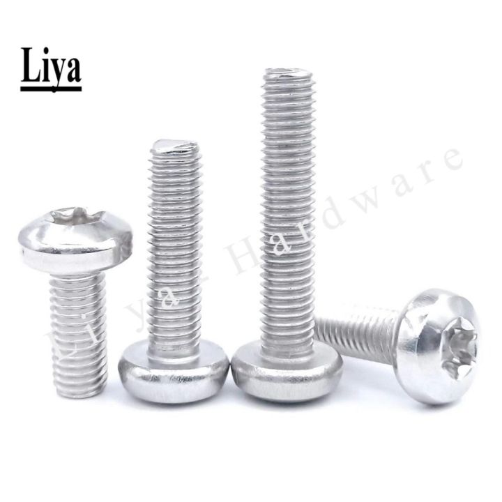 hot-torx-round-head-screw-gb2672-m2-5-m4-m5-six-lobe-304-stainless-steel-pan-torx-machine-security