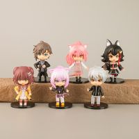 6pcs/set Nijisanji Anime Figure Kuzuha Kanae Inugami Korone Nekomata Okayu Action Figure Kawaii Toy Figures Cute Desk Display