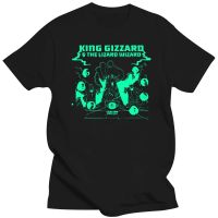 Large mens short sleeves King Gizzard And The Lizard Wizard Black Tshirt S3Xl Christmas Gifts Tee 4XL.5XL.6XL