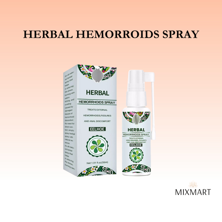 EELHOE Natural Herbal Hemorrhoids Spray Ointment Hemorrhoids External ...