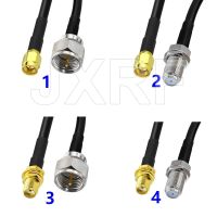 {RIRA ห้างสรรพสินค้า} JXRF อะแดปเตอร์ SMA To F ประเภทตัวผู้ RG58โคแอ็กซ์สายพ่วง