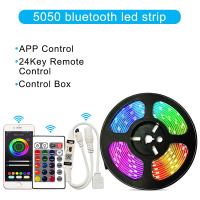 30M 25M 20M 15M Wifi Bluetooth LED Strips Lights RGB 5050 SMD Flexible 5M 10M Tape Diode Ribbon DC 12V Control For Bedroom