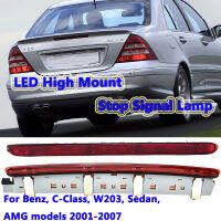 LED High Mount Stop Signal Lamp Third Tail Brake Warning Lights Fit For Benz, C-Class, W203, Sedan, AMG 2001-2007 2038201456