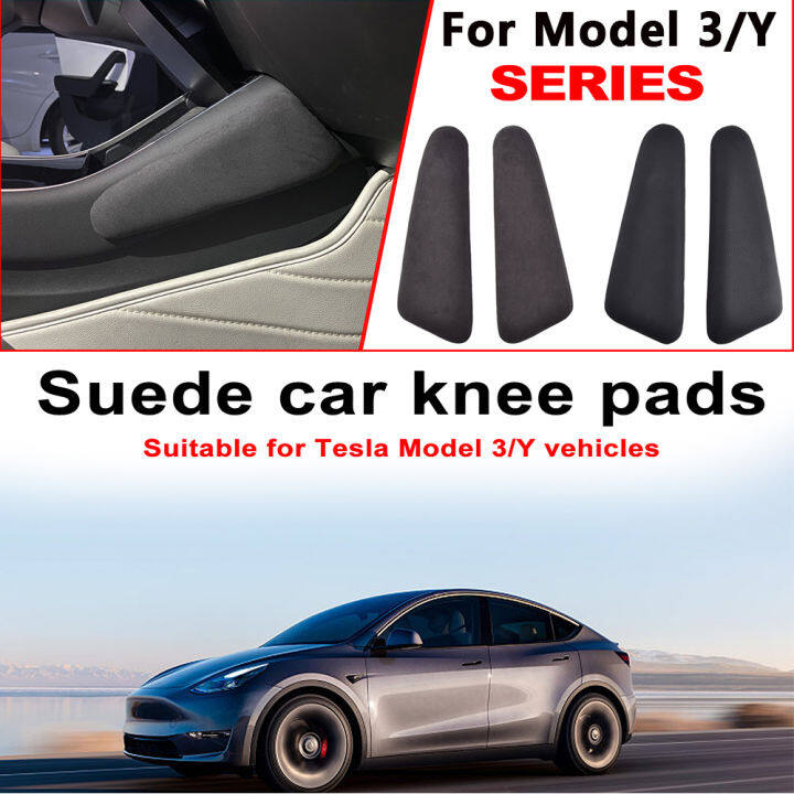 สำหรับ-tesla-รุ่น3รุ่น-y-suede-รถเข่า-pad-cushion-คอนโซลกลางเข่าหมอนขา-pad-ต้นขารุ่น3รุ่น-y-อุปกรณ์ตกแต่งภายใน