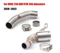 Motorcycle Middle Link Pipe Exhaust Catalyst Delete Pipe For KTM 390 Adventure 250 Adventure 250 390 ADV 250ADV 390ADV 2020-2023 Wall Stickers Decals