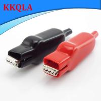 QKKQLA 20A Sheathed Alligator Clips Electrical Diy Test Leads Cable Double-Ended Crocodile Roach Electrical Jumper Wire