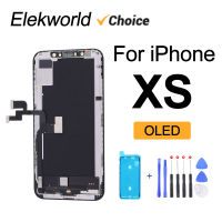 Elekworld หน้าจอแสดงผล LCD พร้อมอะไหล่ไม่มีพิกเซลที่ตายสัมผัสทำให้เป็นดิจิทัลประกอบ3มิติสำหรับ iPhone XS