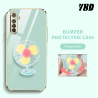 YBD เคสโทรศัพท์แบบเรียบง่ายหรูหราสำหรับ OPPO Realme XT Realme K5 สเตอริโอพัดหลากสีแบบหมุนได้คลุมทั้งหมดเคสกันกระแทกกล้อง