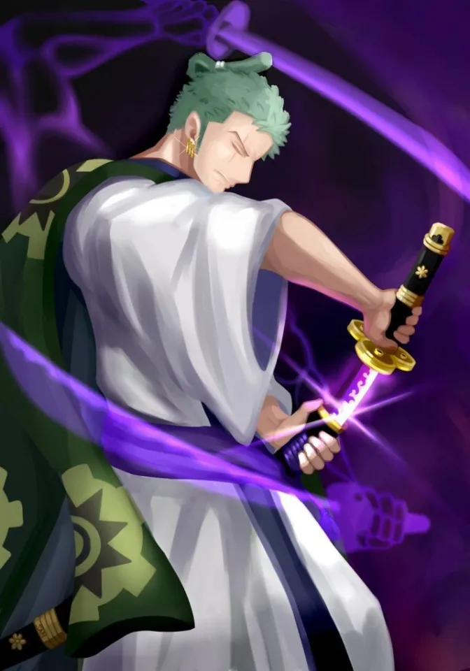 Roronoa Zoro, red, enma, sabre, black, manga, shusui, one piece, anime, HD  phone wallpaper