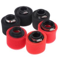 [LWF HOT]☸✥┇ Black and Red Straight Neck Foam Air Filter 35mm 38mm 42mm 45mm 48mm Sponge Cleaner Moped Scooter Dirt Pit Bike Motorcycle