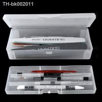 ❉۞ Double-layer Nails Art organizer box storage Tool Rectangle Storage Box Pen brush Polishing Nail Buffer Files Plastic Container