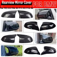 Replacement Rearview Side Mirror Covers CapFor BMW F15 X5 F16 X6 F25 X3 F26 X4 2014-2018 Accessories Carbon Fiber Gloss Black