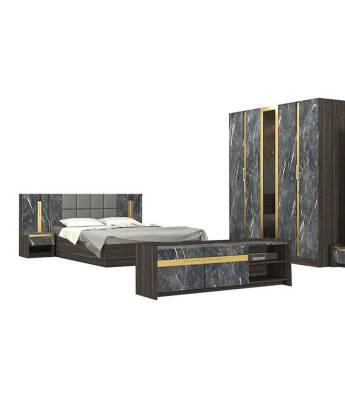 ชุดห้องนอน VICTORY 6 ฟุต // MODEL : VT-2XX ดีไซน์สวยหรู สไตล์ยุโรป ประกอบด้วย ( เตียง+ตู้เสื้อผ้า+ตู้ข้างเตียงx2+โต๊ะวางทีวี )
