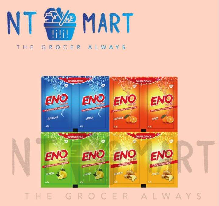 Eno Fruit Salt 4.3g x 2 Sachets Lazada
