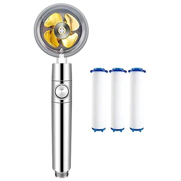 Handheld Power Shower Head Water Saving Shower Head Filter Removable