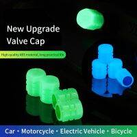 【CW】☃✶  4pcs Caps Fluorescent Night Glowing Car Motorcycle Tyre Hub Stem