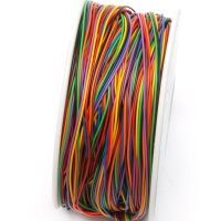 หนึ่งม้วน8สี30AWG ลวดห่อทองแดงกระป๋องแข็งฉนวนพีวีซี Drop Ship