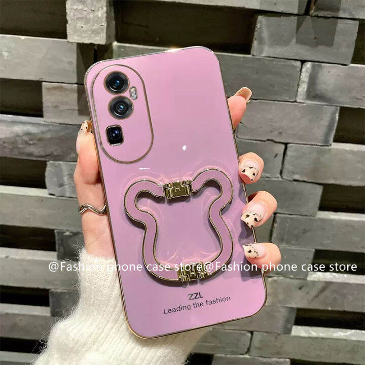 phone-case-เคส-oppo-reno10-pro-plus-5g-oppo-a78-nfc-4g-ฝาหลังตัวชุบโลหะหรูหราคุณภาพสูงพับได้หมีที่วางโทรศัพท์เคสนิ่ม2023