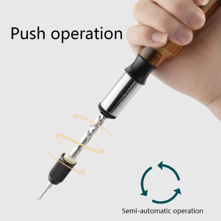 [Hot K] 6XDD Push Pull Ratchet Screwdriver Set CRV Spiral Ratchet