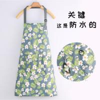 Fresh flowers hanging neck kitchen antifouling apron women corset in the spring and autumn sleeveless cooking apron straight batch