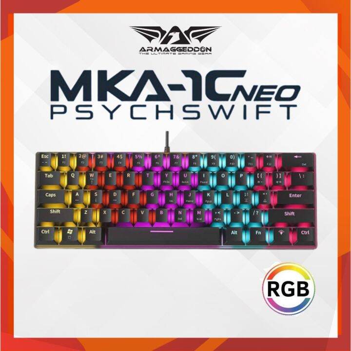 Armaggeddon MKA 1C NEO LED Backlight Mechanical Gaming Keyboard | 61 ...