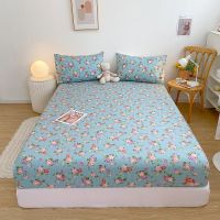 [HOT SHXLLOWWQWH 522] Bonenjoy 100 Cotton Fitted Bed Sheet Queen/king Size Couvre Lit Flower Bottom Sheet For Home Lencol Cama Casal (ไม่มีปลอกหมอน)