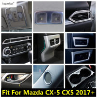 สำหรับ Mazda CX-5 CX5 2017-2022เสา A ลำโพง Handle Bowl Dashboard AC Air แผงฝาครอบ ABS Matte อุปกรณ์เสริมภายใน Kit