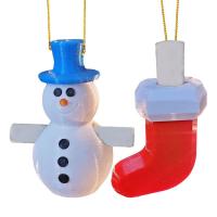 Christmas Money Holder Ornaments Resin Christmas Unique Money Holders Snowman and Sock Shape Funny Christmas Ornaments Durable Christmas Decorations for Birthday Party Wedding pretty well