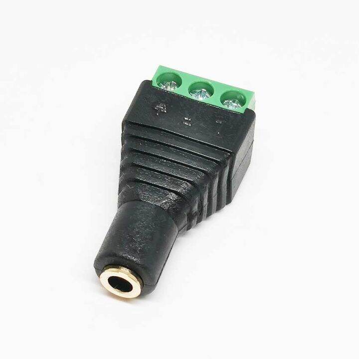 1pc-video-av-balun-3-5mm-4-pole-stereo-male-to-av-screw-terminal-stereo-jack-3-5-mm-male-4-pin-terminal-block-plug-connector