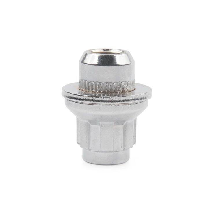 Set 1 M12x1. 5car Chrome AntiTheft Wheel Screw Bolt Lock Nut Key