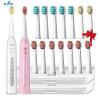 R Seago Sonic Electric Toothbrush 5 Modes Smart Timer For S USB Rechargeable SG-507 With Replaceable Brush Heads Refills Gift