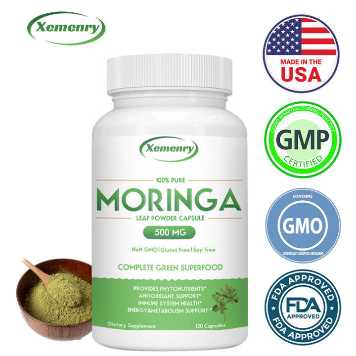 Moringa capsules - mayaman sa mataas na protina, natural multivitamins ...