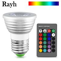 【✱2023 HOT✱】 yanjina85828158 E27 E14 Mr16 Gu10 Rgb หลอดไฟ16สี Magic สปอตไลท์ไฟ Led 110V 220V 12V หรี่แสงได้ไฟเวที24key รีโมทคอนโทรล Ir