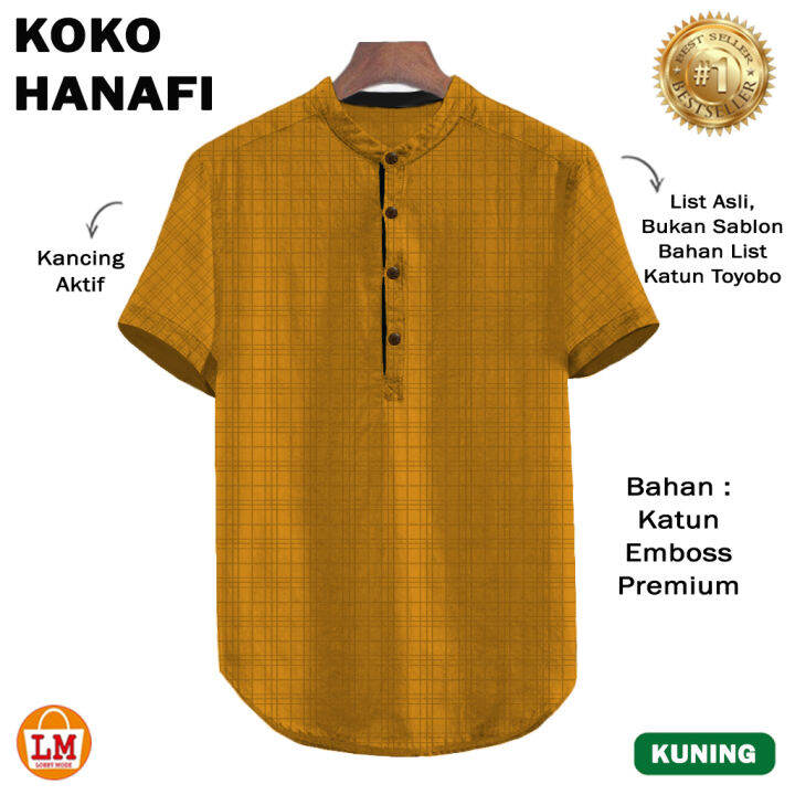 เสื้อผู้ชายมุสลิม-koko-hanafi-ผ้าฝ้ายวัสดุ-emboss-premium-lms-26432-26434ขายดีที่สุดที่ถูกที่สุดใหม่ล่าสุด-m-l-koko-ผู้ชายมุสลิม