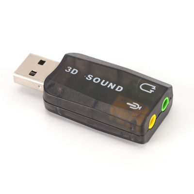 ร้อนสีดำ3D USB การ์ดเสียง USB เสียง5.1ภายนอก USB การ์ดเสียงอะแดปเตอร์เสียงไมค์ลำโพงอินเตอร์เฟซเสียงสำหรับแล็ปท็อปพีซี Micro Data