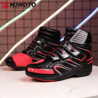 Motocross Off-Road รองเท้าแถบสะท้อนแสงกลางแจ้งรถจักรยานยนต์ผู้ชายรองเท้า Anti-Fall Moto รองเท้า Velcro Design รถจักรยานยนต์ขี่ Shoes