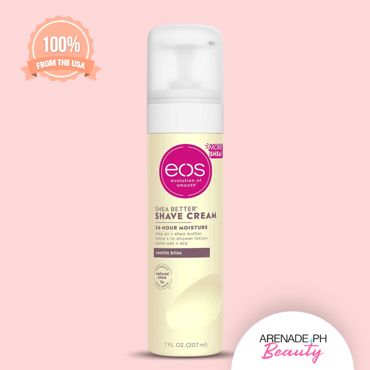 Eos Shea Better Shaving Cream for Women Vanilla Bliss, Shave Cream 207