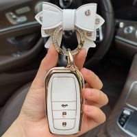 ☄ Bow Car Key Case Cover for Toyota Prado Land Cruiser Highlander 86 VENZA CROWN HARRIER RAV4 C-HR IZOA Camry LEVIN ALLION COROLLA