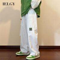 IELGY สีแดงไวน์หลวมผู้ชายสไตล์อเมริกันชุดเอี๊ยมลำลอง