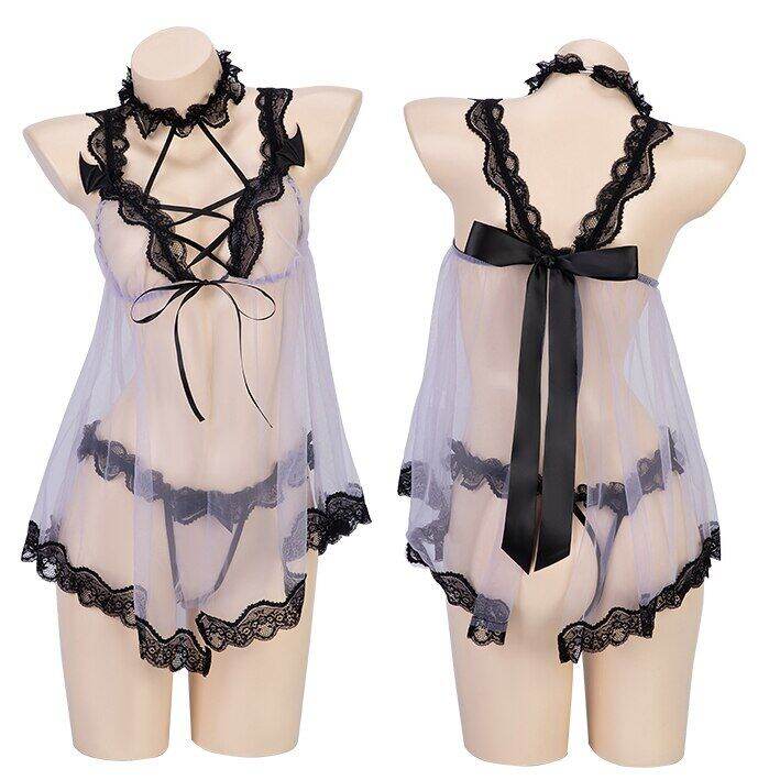 devil-sexy-lace-lingerie-black-purple-see-through-nightwear-demon-magical-girl-uniform-new-2023-fashion