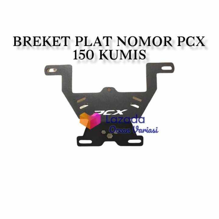 promo breket plat no nomor depan all honda pcx tebal original